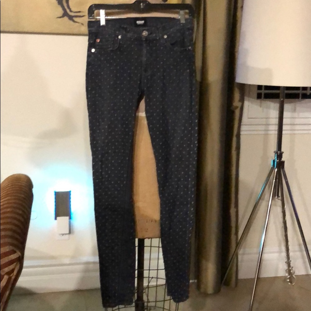 Hudson denim jeans. skinny dark wash